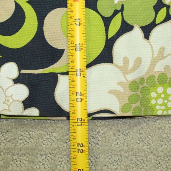 Vintage J. Crew Skirt Floral Pencil Size 2 Green Tan Poplin Woven - Picture 3 of 5